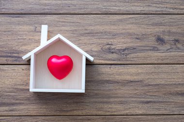 Ev tatlı ev kopya alanı el yapımı ev şeklindeki sembolü house