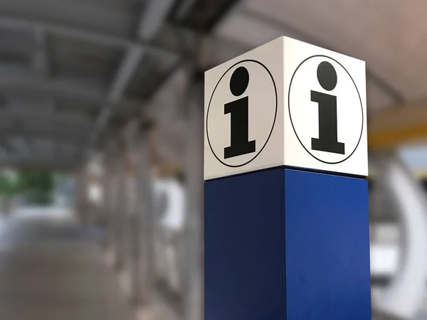 Information in airport for tourist  in a modern hall — Stock Photo, Image