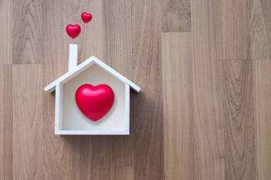 Ev tatlı ev kopya alanı el yapımı ev şeklindeki sembolü house