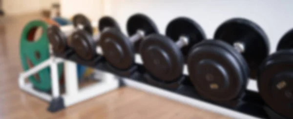 Difuminado de gimnasio de fitness fondo para banner fitness ejercicio co —  Fotos de Stock