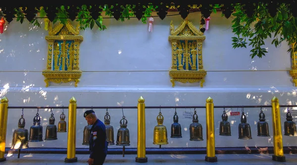 Templo en Bangkok tailandia arquitectura antigua arte Chedi Phra T — Foto de Stock