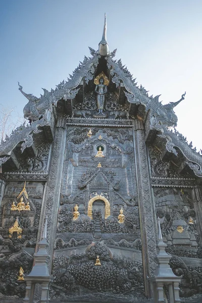 Thailändskt tempel Det berömda marmortemplet chiangmai Thailand Thailändsk konst — Stockfoto