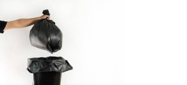 Ekoloji konsepti için çöp torbasının geri dönüşümü