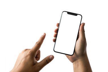 yeni telefon teknolojisi smartphone ile boş perde ve modern fra