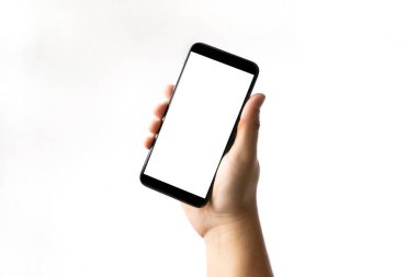 yeni telefon teknolojisi smartphone ile boş perde ve modern fra
