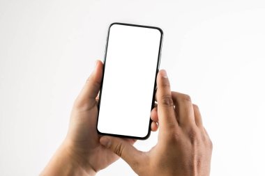 yeni telefon teknolojisi smartphone ile boş perde ve modern fra