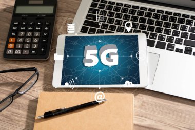 Şeylerin 5G yüksek İnternet hızı 5G ağı