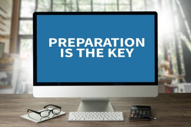 Hazırlıklı ol ve hazırlıklar anahtar plandır, hazırlan, uygula