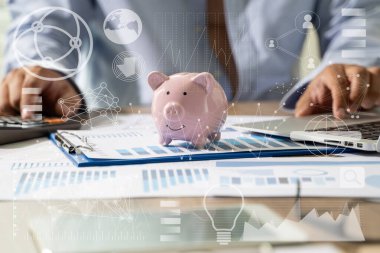 Finansal Report- İş Muhasebe Finansal Belgeleri Analitik İstatistik Bilgi İşletme Teknolojisi.