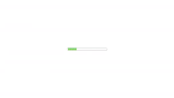 Loading bar isolated on white background — Stock Video