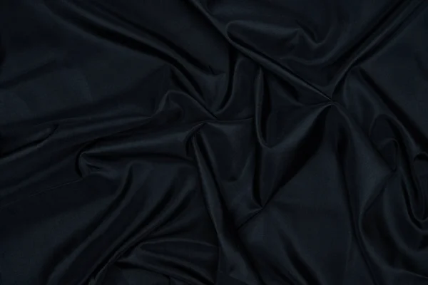 Абстрактная Черная Ткань Драпировки Узор Детали Черной Ткани Фона Абстрактной — стоковое фото