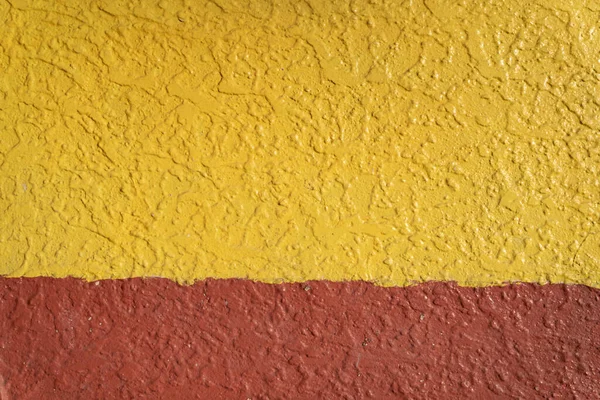 コンクリート製の黄色及びオレンジ又は赤の壁 — ストック写真
