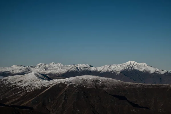 Pico Nieve Isla Del Sur Nueva Zelanda Fotografía Invierno 2019 — Foto de Stock