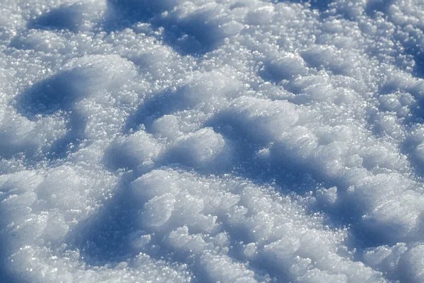 Texture Neige Naturelle Vue Dessus Neige — Photo