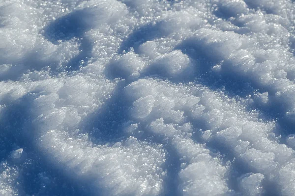 Doğal Kar Dokusu Karların Üzerine Bak — Stok fotoğraf