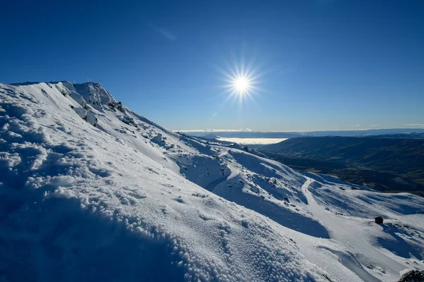Pico Neve Ilha Sul Nova Zelândia Fotografia Inverno 2019 — Fotografia de Stock