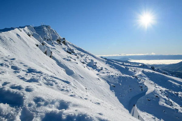 Pico Nieve Isla Del Sur Nueva Zelanda Fotografía Invierno 2019 — Foto de Stock