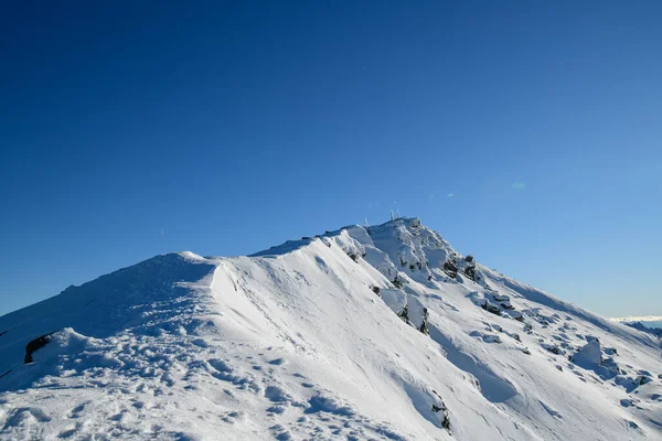 Pico Nieve Isla Del Sur Nueva Zelanda Fotografía Invierno 2019 — Foto de Stock