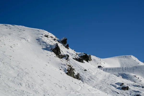 Pico Nieve Isla Del Sur Nueva Zelanda Fotografía Invierno 2019 — Foto de Stock