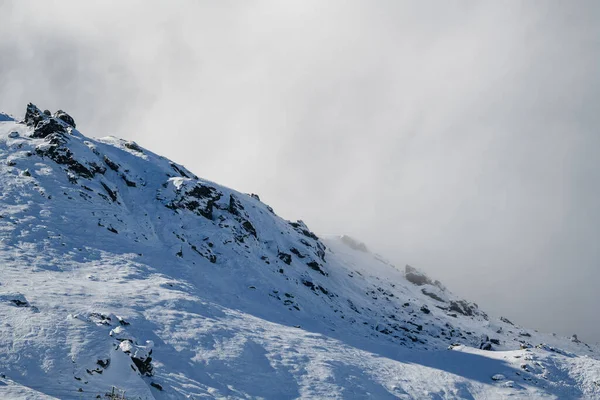 Pico Nieve Isla Del Sur Nueva Zelanda Fotografía Invierno 2019 — Foto de Stock