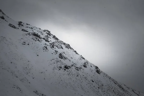 Een Deel Van Sneeuw Berg Het Zuiden Eiland Nieuw Zeeland — Stockfoto