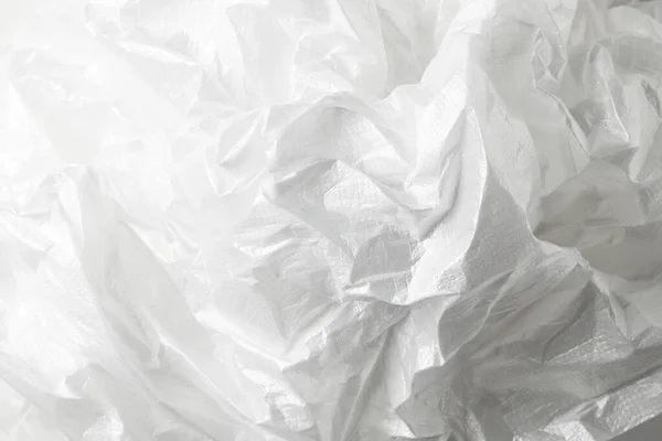 Squeeze Crumpled Foam Sheet Isolated White Background Copy Space — Stock Photo, Image