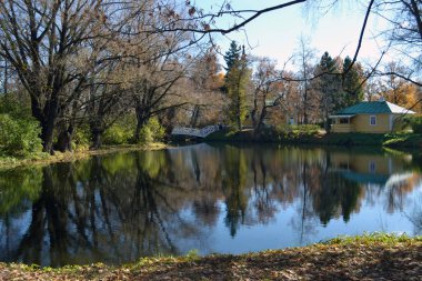 Parkın yanındaki muhteşem gölet.