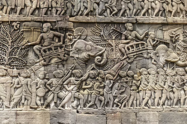 Stone Carvings Angkor Temple Siem Reap — Stock Photo, Image