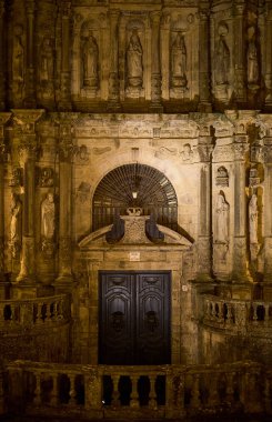 İspanya 'nın Santiago de Compostela kentindeki San Martn Pinario Manastırı.