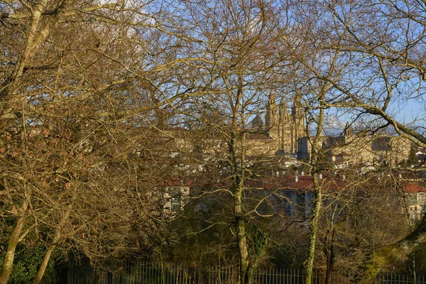 Kathedraal Van Santiago Compostela Een Van Grote Religieuze Monumenten Van — Stockfoto