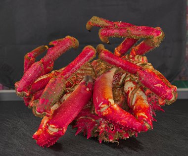 İspanya 'nın kuzeybatısındaki Galiçya haliçlerinden örümcek yengeci.