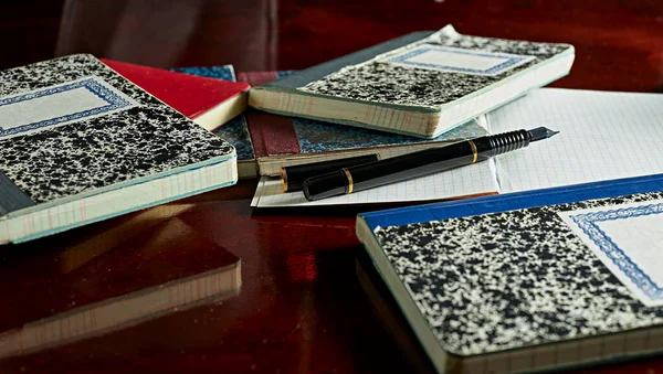 Seyahat ya da muhasebe notları için çeşitli küçük defterler