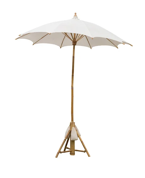 Isolated white umbrella — Stock Photo, Image