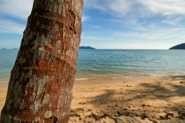 Tropikal kumsalda güzel adası Koh Chang, Tayland.