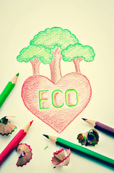 Concepto Eco corazón . —  Fotos de Stock