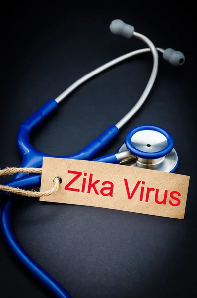Virus del Zika y estetoscopio . —  Fotos de Stock