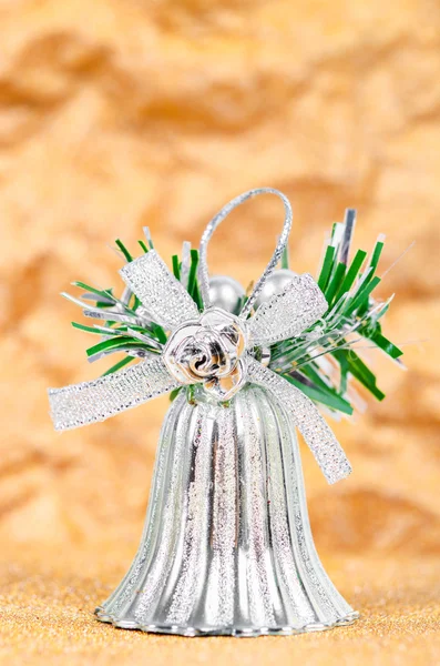 Silver bell decorate. — Stock Photo, Image