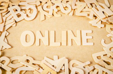 online word mektup parçaları tarafından yapılan.
