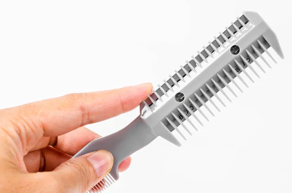 Comb slice hair. — Stock Photo, Image