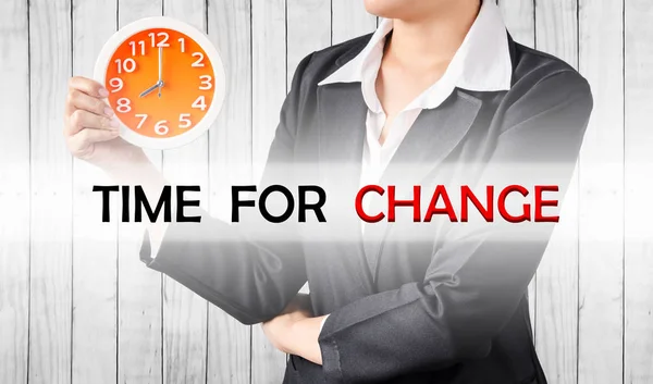 Tempo para a mudança, conceito de negócio. — Fotografia de Stock