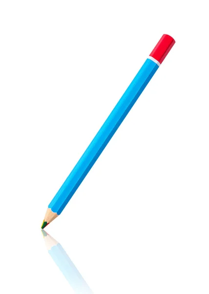 Multicolor trä blyertspenna i en eller rainbow färg penna. — Stockfoto