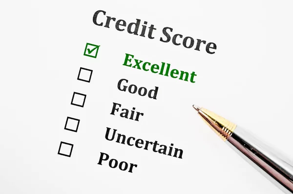 Credit score form. — Stock Photo, Image