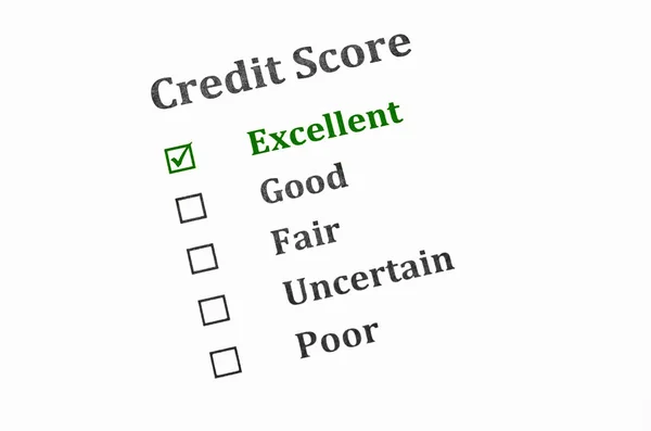 Credit score form. — Stock Photo, Image