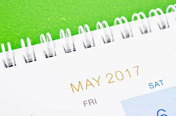 Calendario de mayo 2017 . — Foto de Stock