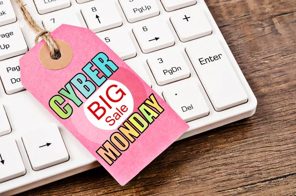 Cyber big sale monday label. — Stock Photo, Image