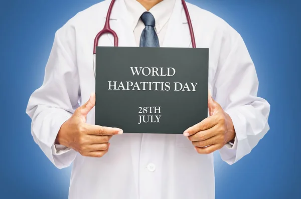 Концепція Всесвітнього дня гепатиту . — стокове фото