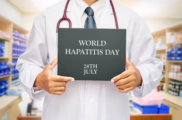 Концепція Всесвітнього дня гепатиту . — стокове фото