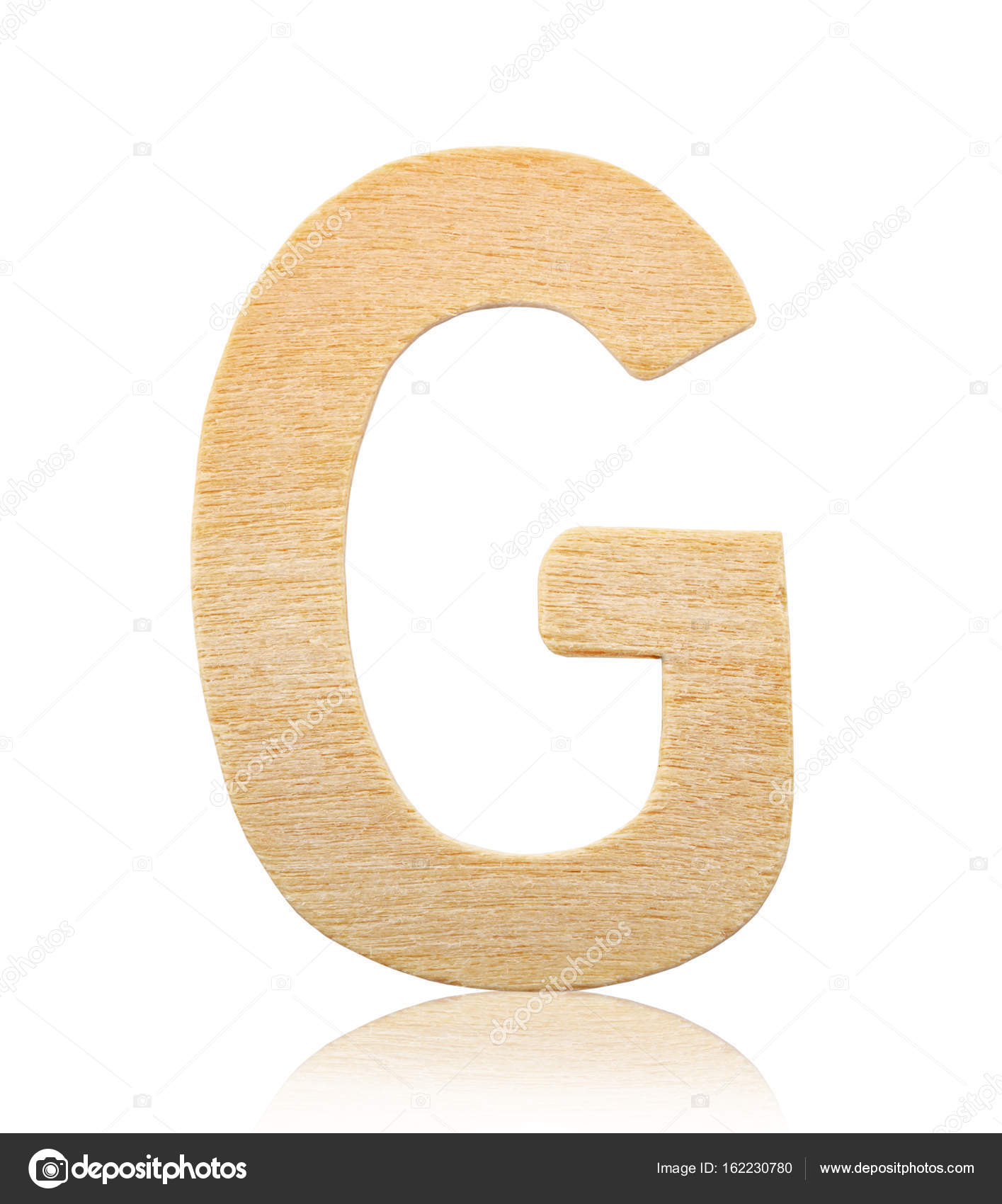 Single Capital Block Wooden Letter G Stock Photo Gamjai 162230780 Single Capital Block Wooden Letter G Stock Photo