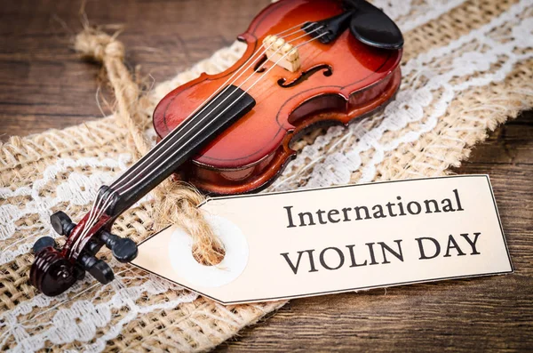 Giorno di violino internazionale . — Foto Stock