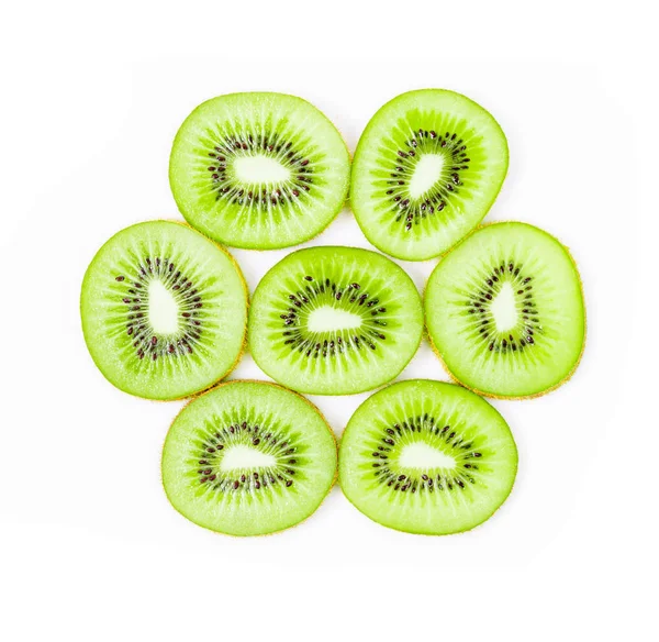 Textur der Kiwi-Scheiben. — Stockfoto